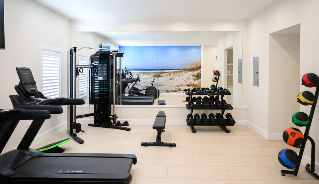 The fitness center at the John Carver Inn & Spa in Plymouth MA