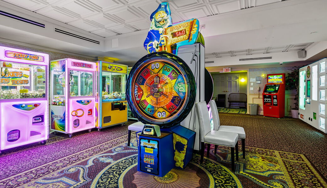 The arcade at the John Carver Inn and Spa in Plymouth MA