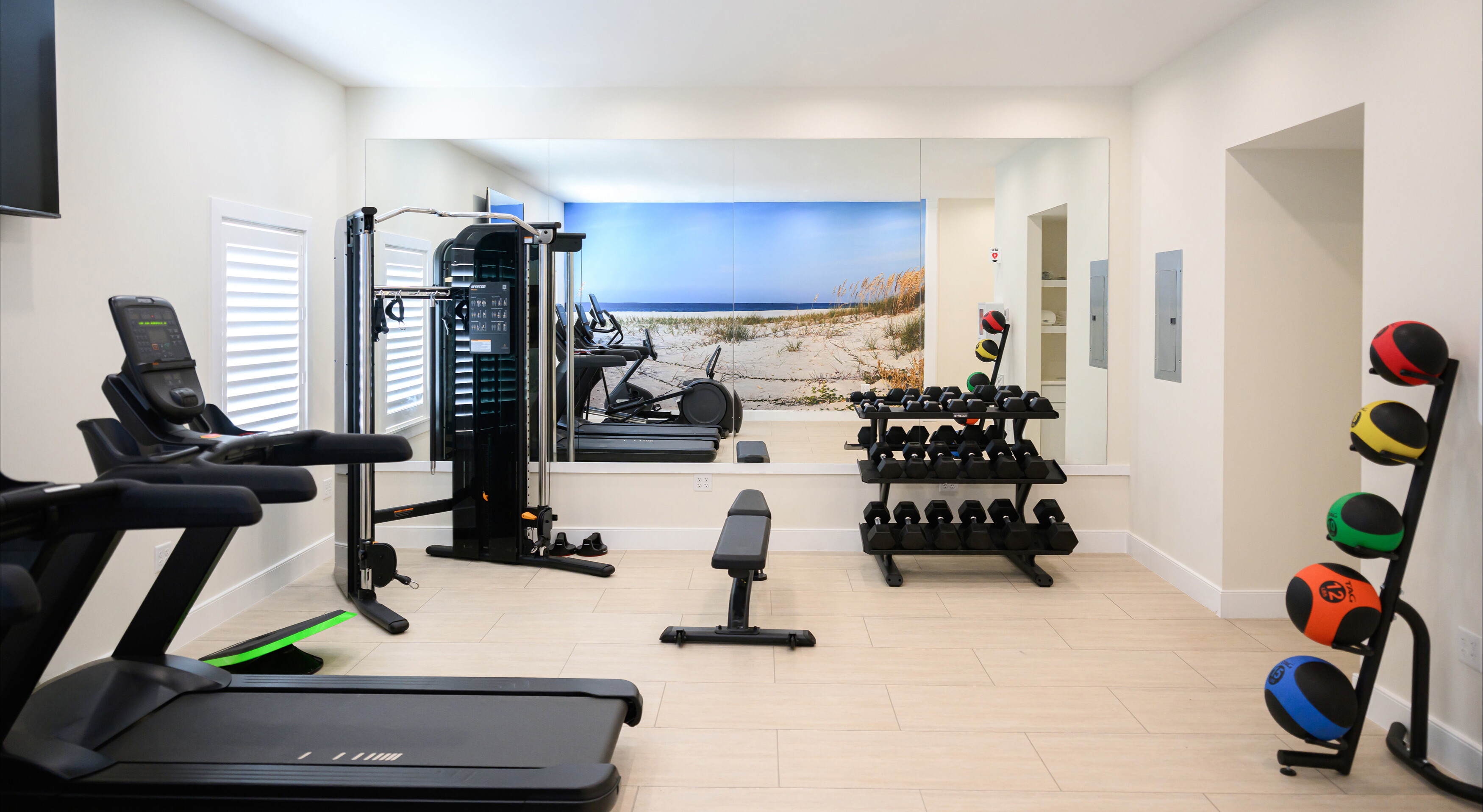 The fitness center at the John Carver Inn & Spa in Plymouth MA