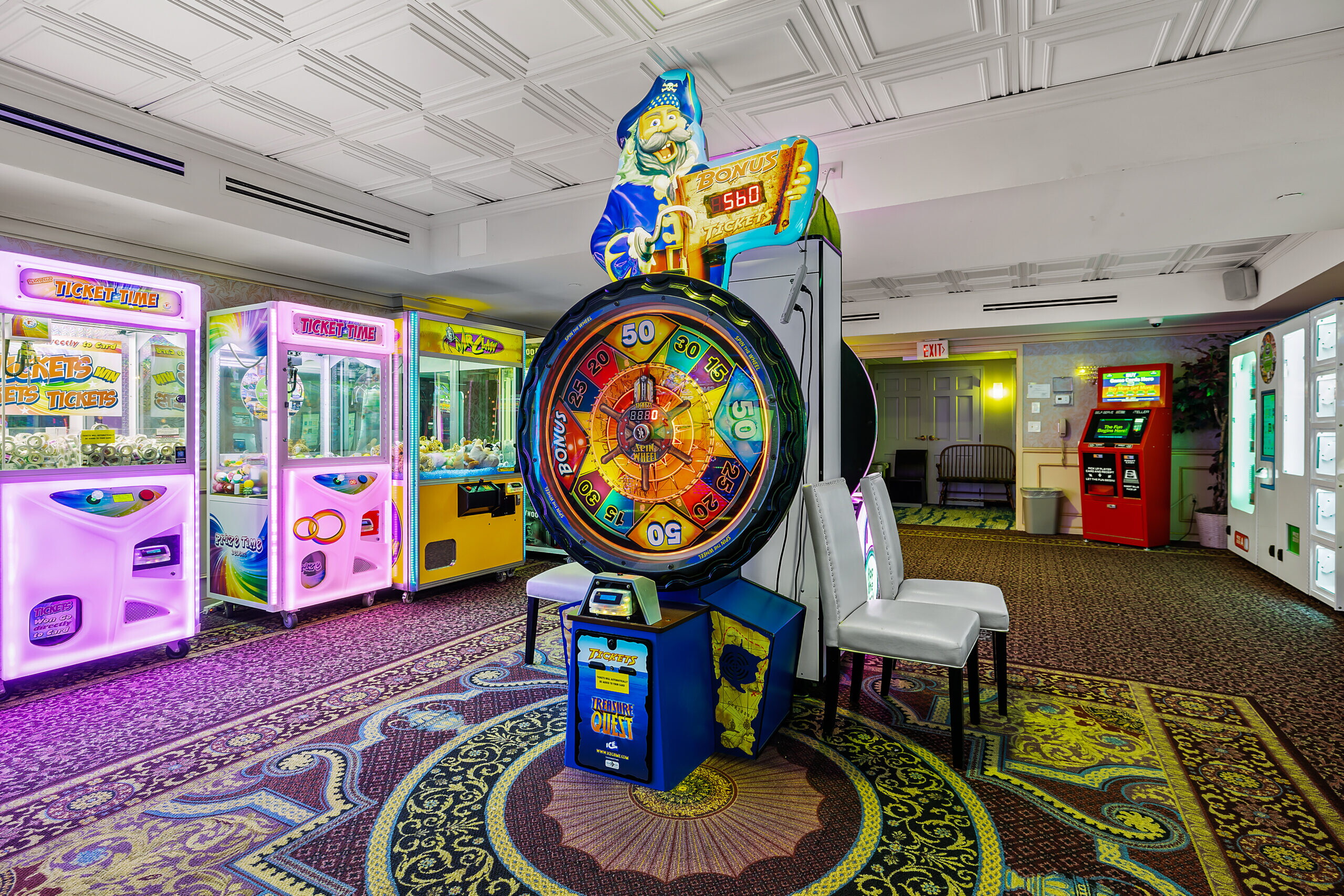 The arcade at the John Carver Inn and Spa in Plymouth MA