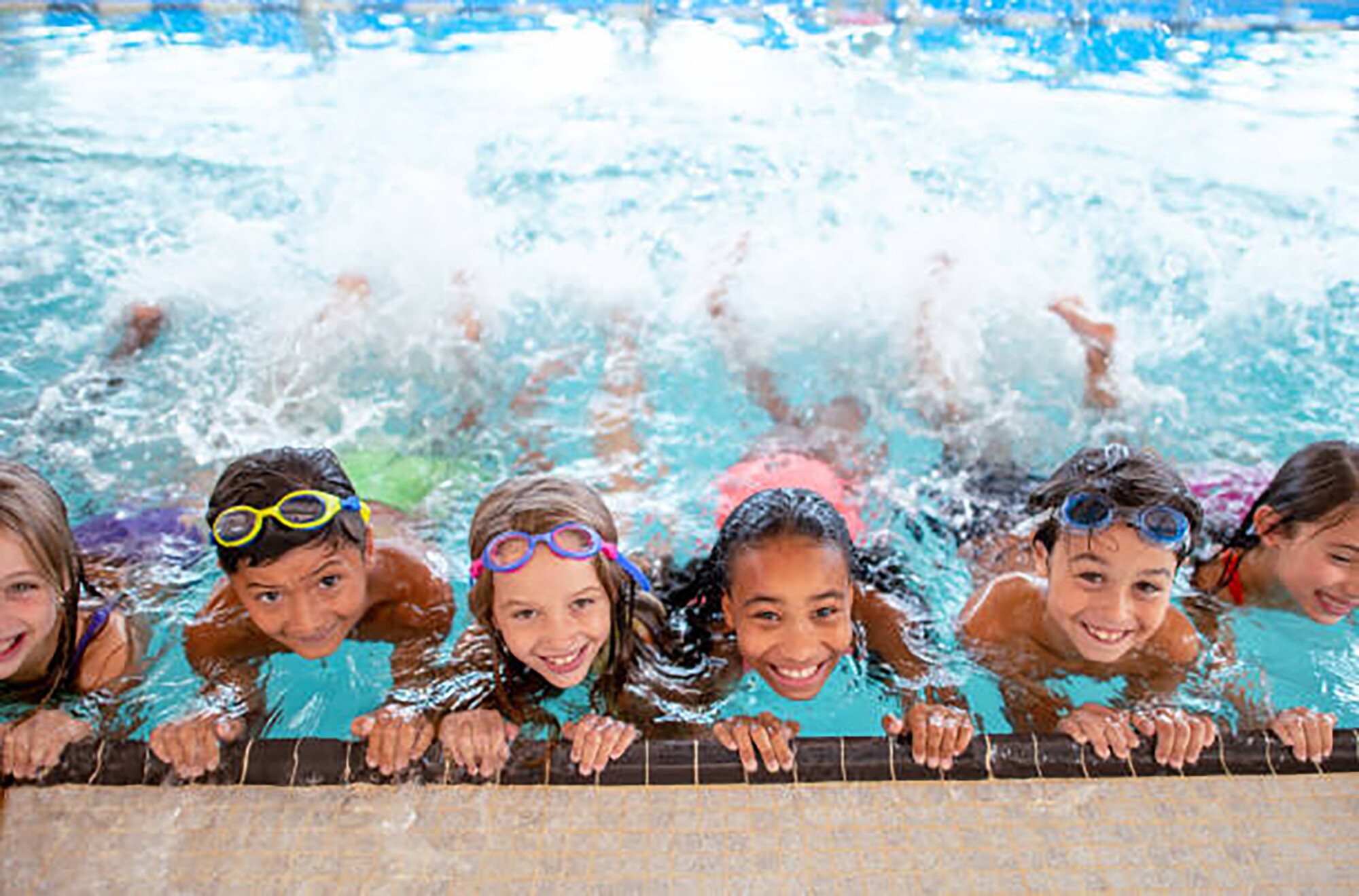 Children swimming at the John Carver inn and Spa, Plymouth MA